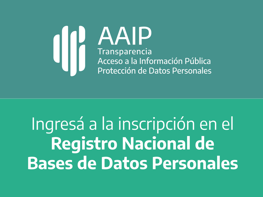 Registro Nacional de Base de Datos Personales